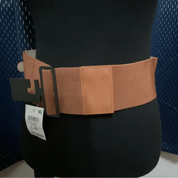 I.N.C International Concepts Cognac Double Buckle Stretch Belt Women's 
L/XL - Picture 1 of 5